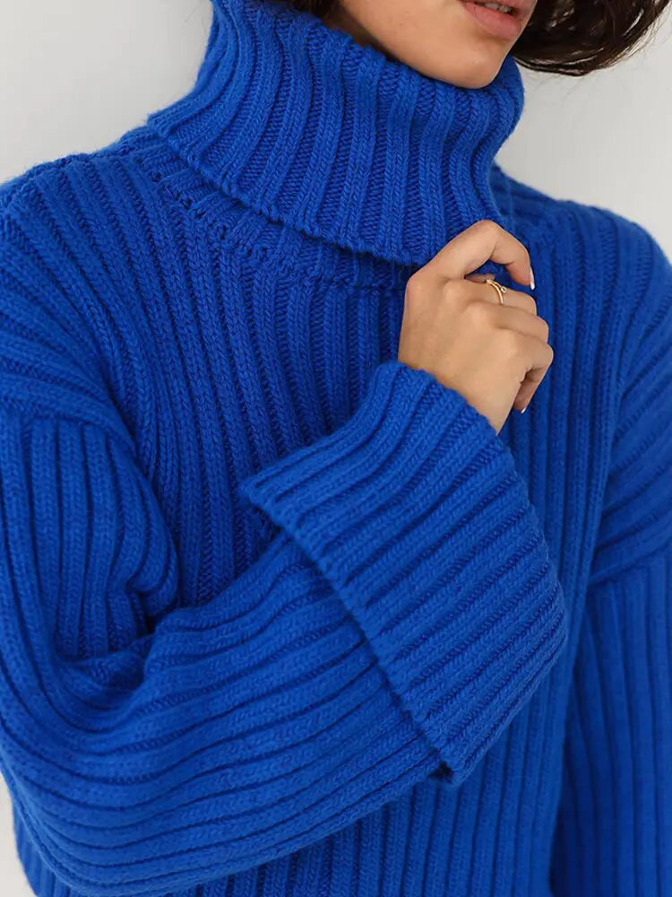 Knit Turtleneck Sweater - Eyra Apparel