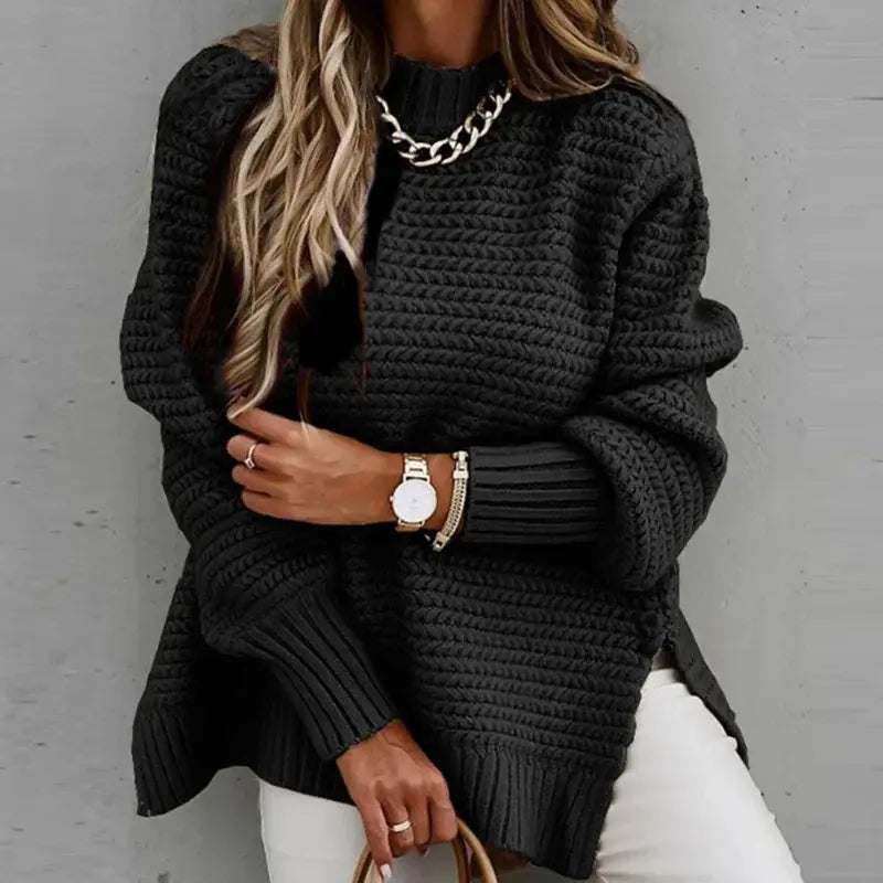 Chunky Knit Sweater - Eyra Apparel