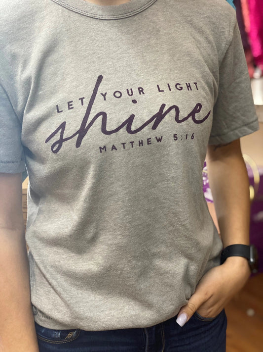 Let Your Light Shine Tee - Eyra Apparel